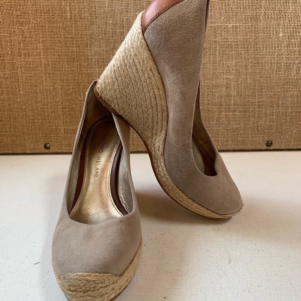 Antonio Melani Tan Suede Espadrille/Wedge - Picture 2 of 8